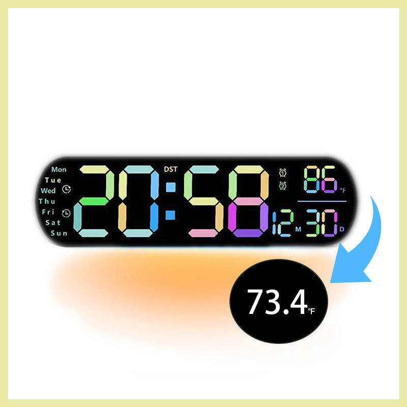 Led Multi-Function Digital Display Wall Clock