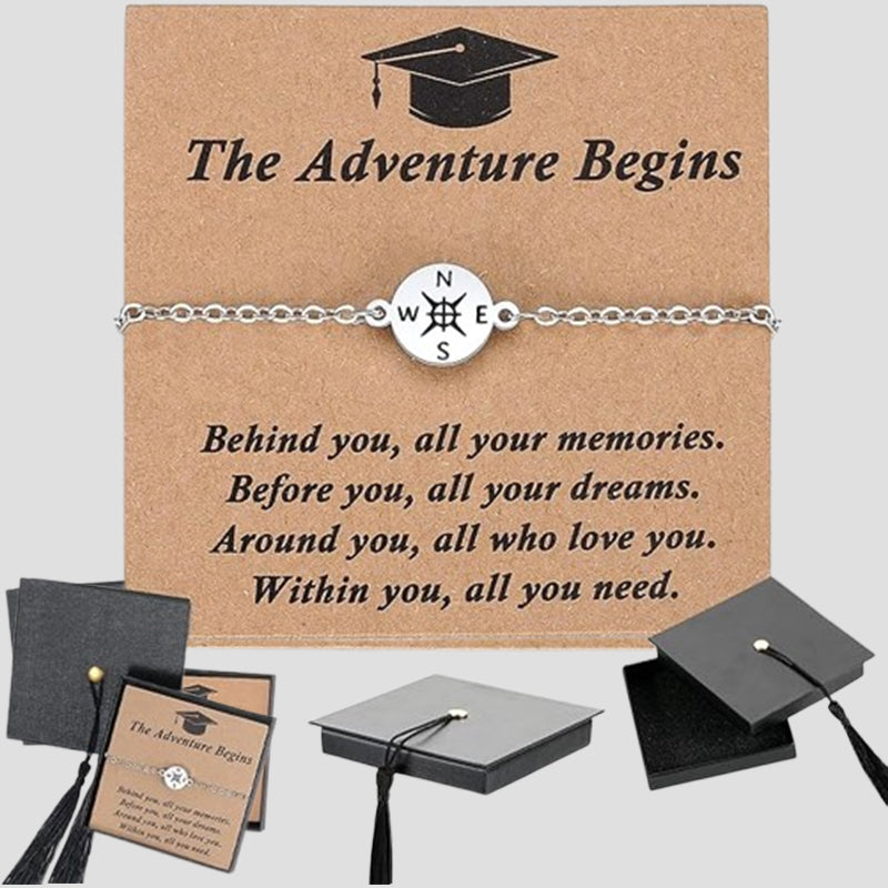 Simple Creative Graduation Bracelet With Bachelor's Hat Gift Box