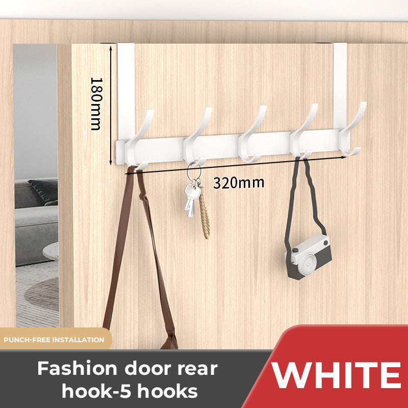 Punch-Free Door Frame Clothes Hanger Storage Rack