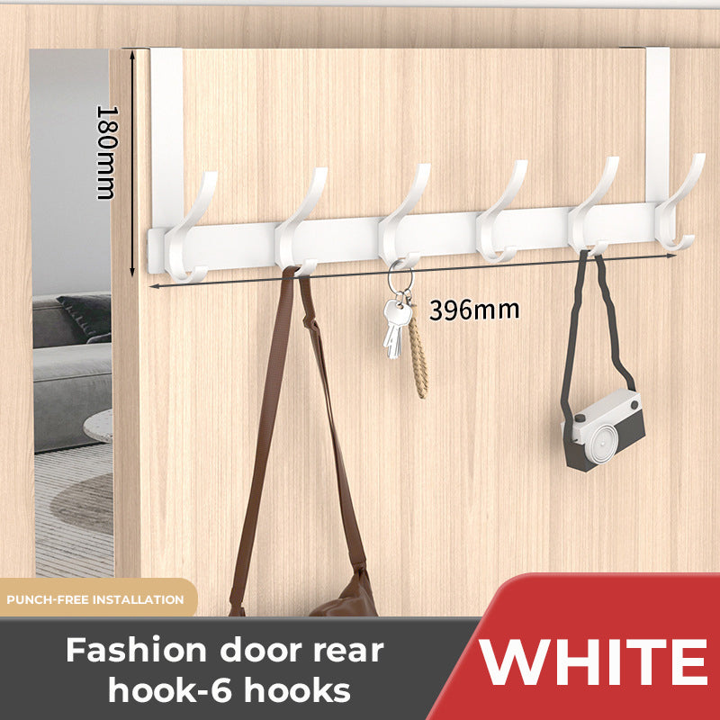 Punch-Free Door Frame Clothes Hanger Storage Rack
