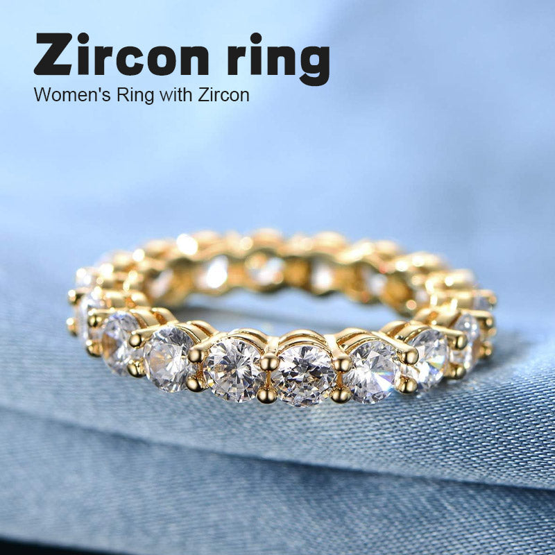 Women's Ring with Zircon⏰Purely handmade⏰limited production capacity