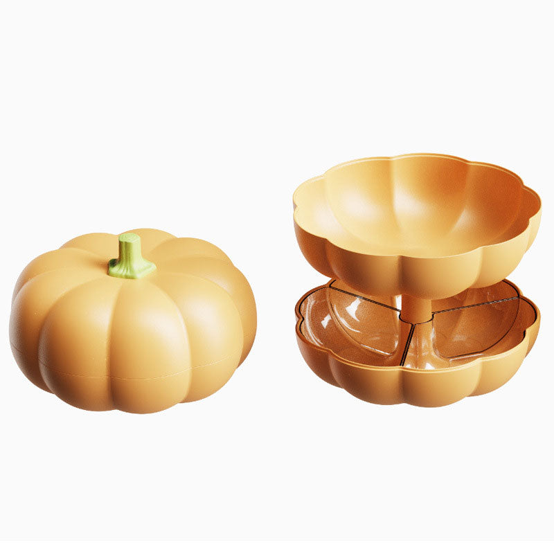 Halloween Christmas Pumpkin Decorative Fruit Plate Snack Dessert Stand