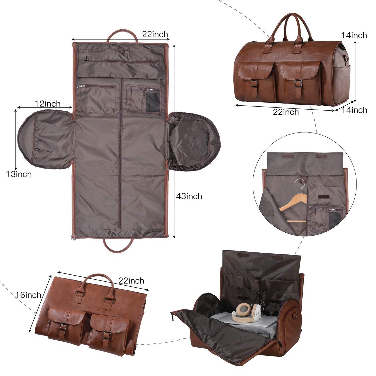 The Convertible Duffle Garment Bag✈️Free Shipping