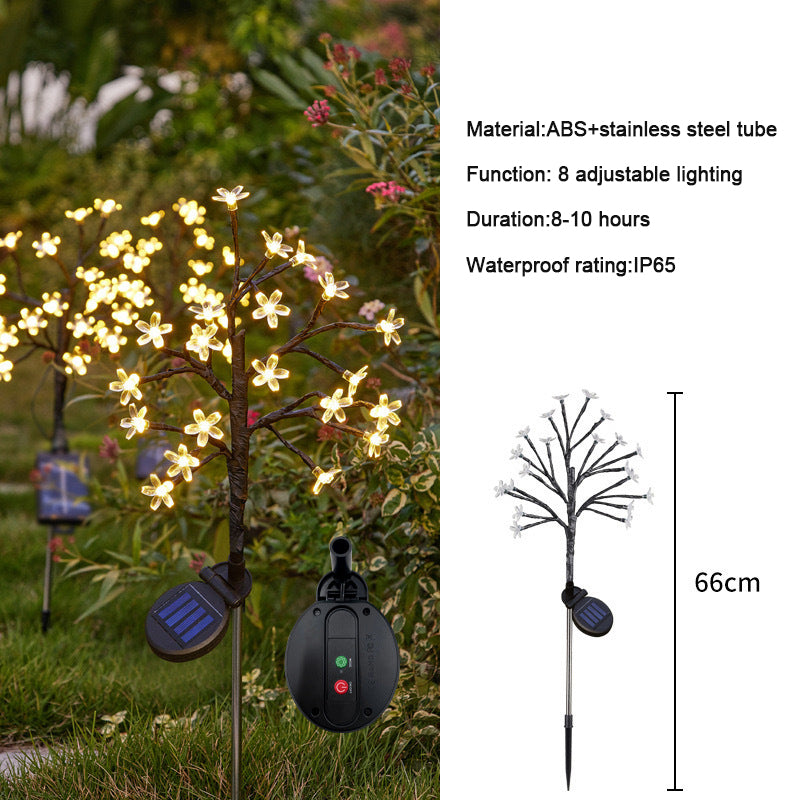 ✨Utendørs vanntette Cherry Blossom Multicolor Solar Garden Lights🎉/✨Outdoor Waterproof Cherry Blossom Multicolor Solar Garden Lights🎉