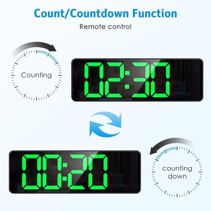π₯2024 Upgraded Digital Wall Clock Large Display