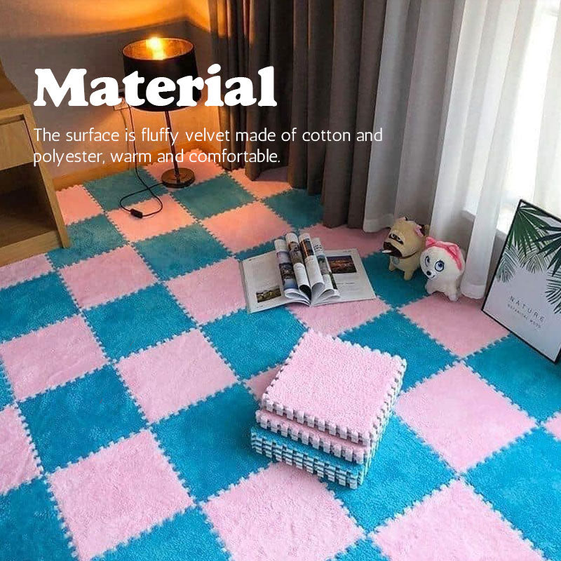 Flocking Splicing Floor Mat