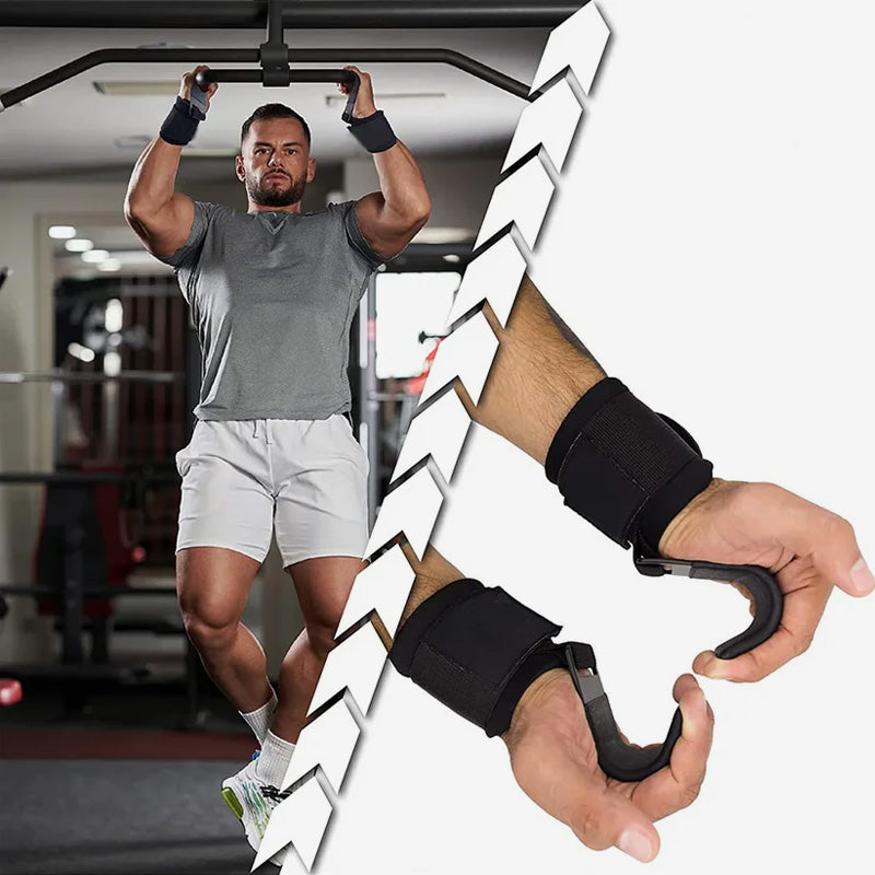 Weightlifting Hook Wrist Guard Non-slip Hard Pull Hook(2 PCS)