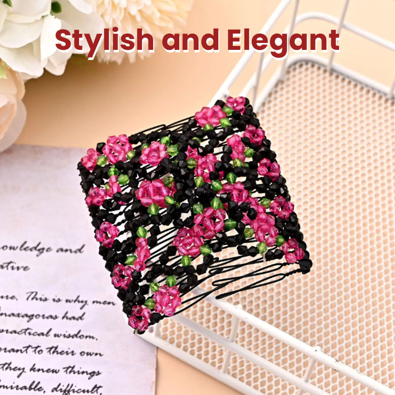 Elastic Rose Flower Hair Curler