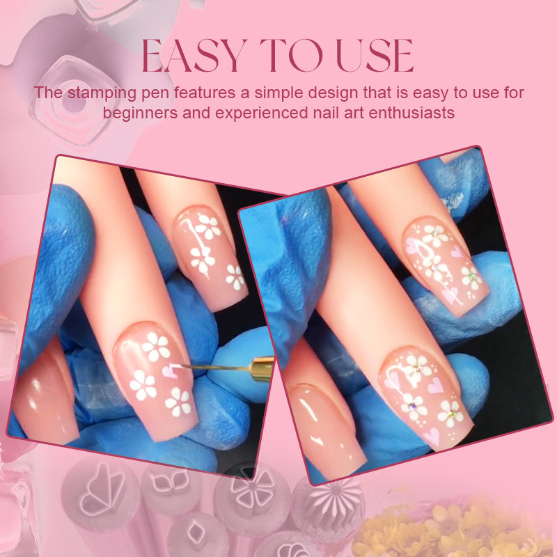 💥Last Day Special Offer-Nail Art Stamp Pen(Easy to use even for beginners)