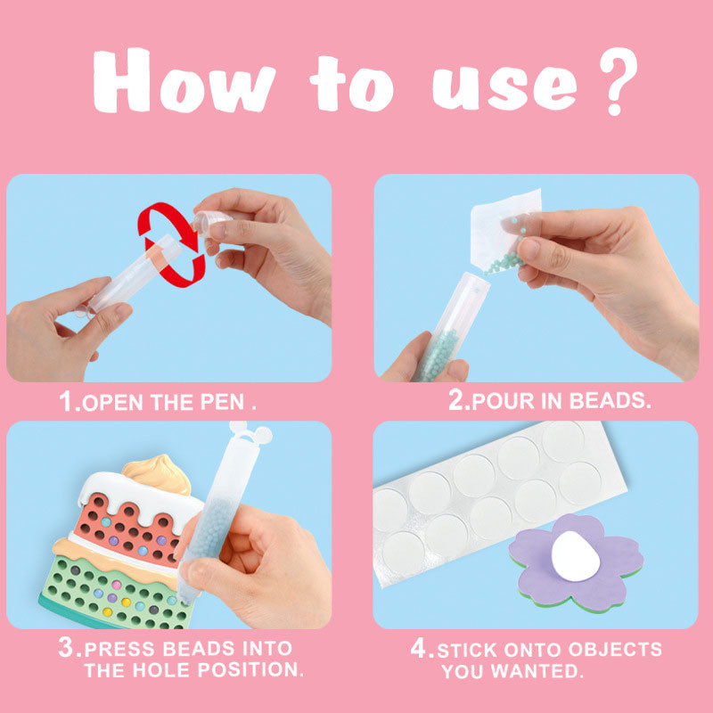 DIY Handmade Bead Stickers