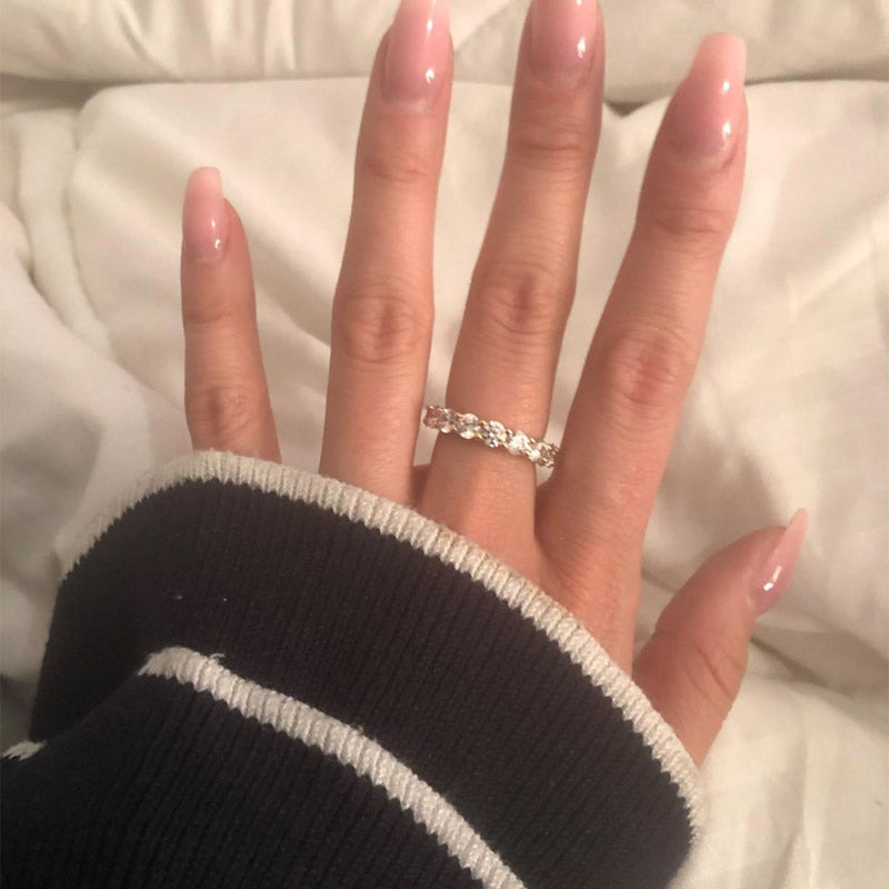 Women's Ring with Zircon⏰Purely handmade⏰limited production capacity