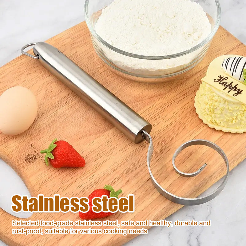 Food-Grade Stainless Steel Mixing and Whisking Tool