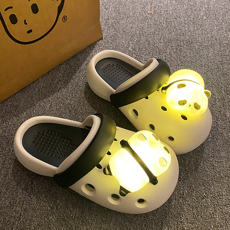 Light-Up Panda Lamp Clog Shoes