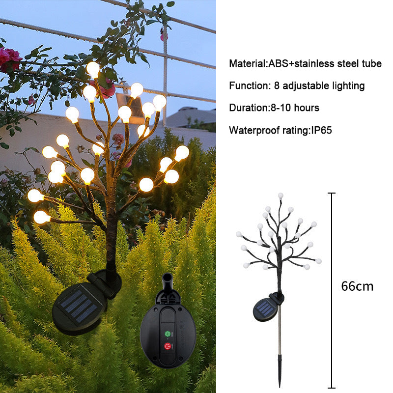 ✨Utendørs vanntette Cherry Blossom Multicolor Solar Garden Lights🎉/✨Outdoor Waterproof Cherry Blossom Multicolor Solar Garden Lights🎉