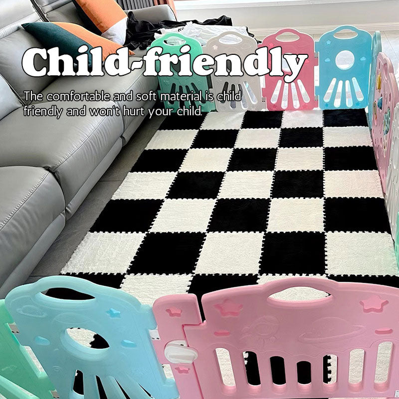 Flocking Splicing Floor Mat