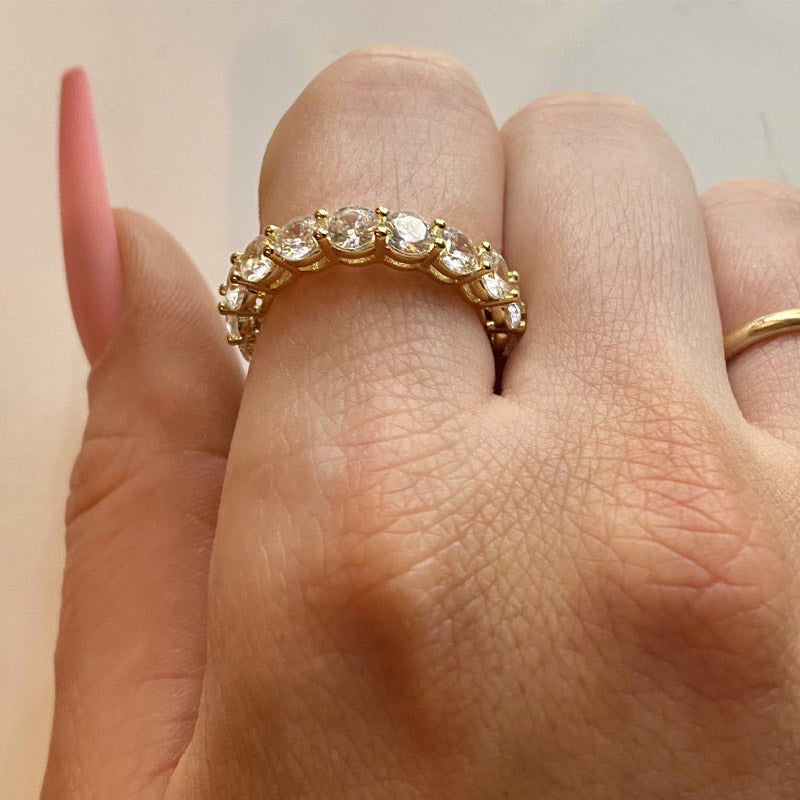 Women's Ring with Zircon⏰Purely handmade⏰limited production capacity