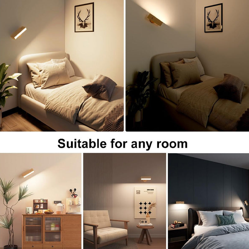 Wooden Magnetic Minimalist Wall Lamp