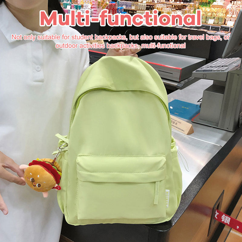 Large Capacity Simple Solid Color Backpack-Back To School & New Student Gift