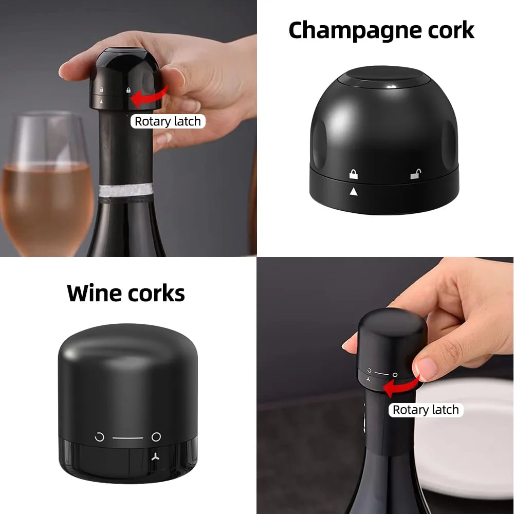 š¾Swivel Pull-Out Seal Wine Bottle Stopper