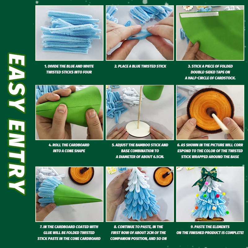 🎄✨DIY Christmas Tree Handmade Gifts-With video tutorial & easy to learn