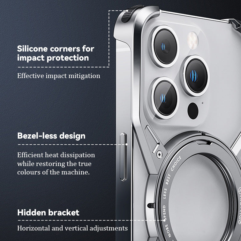 X-shaped mobile phone case rotating magnetic bracket - can be used for at least 3 years