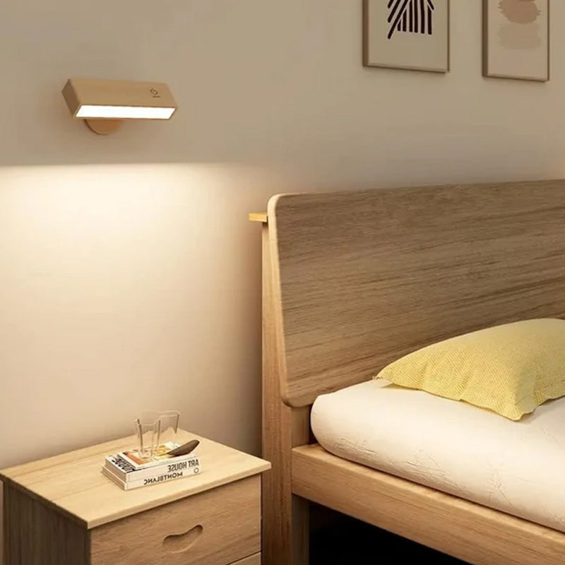 Wooden Magnetic Minimalist Wall Lamp