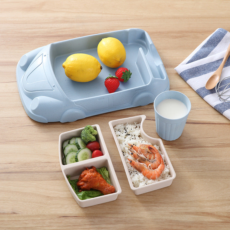 Bamboo Fiber Car Children's Dining Tray
