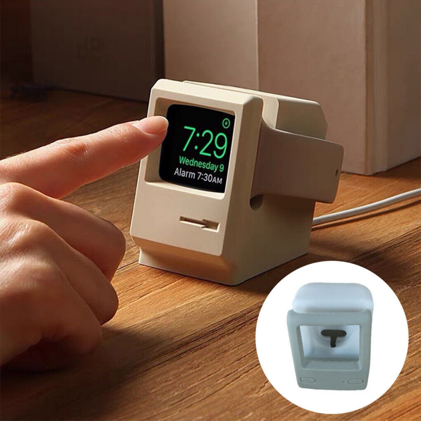 Computer Monitor Watch Stand, Charging Base