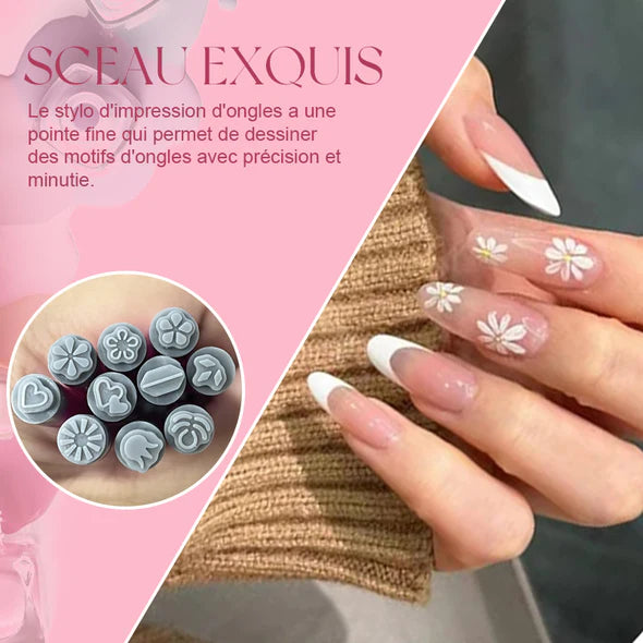 💥Last Day Special Offer-Nail Art Stamp Pen(Easy to use even for beginners)