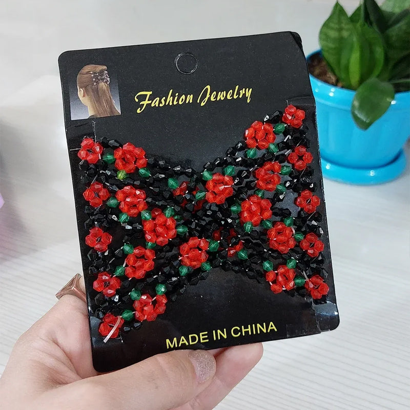 Elastic Rose Flower Hair Curler