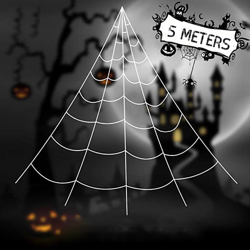 🕷️💡Halloween Glowing Triangle Spider Web