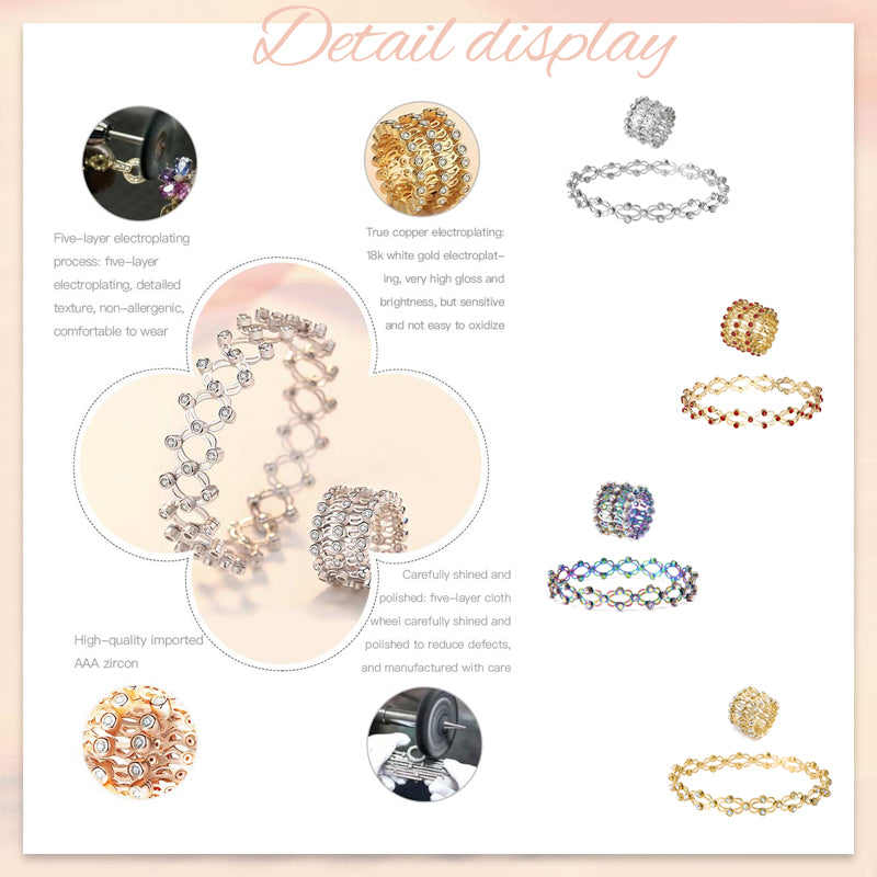 2 in 1 Adjustable Magnetic Therapy Transforming Bracelet Ring