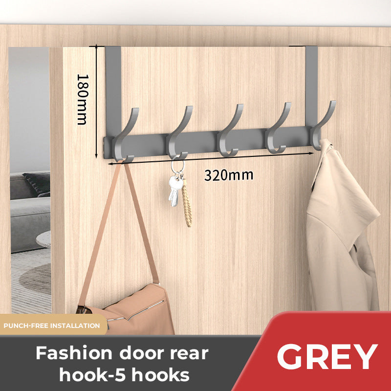 Punch-Free Door Frame Clothes Hanger Storage Rack
