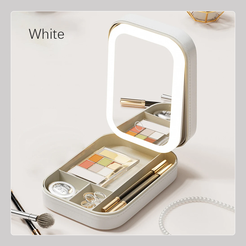Portable Makeup Organizer With LED Lights