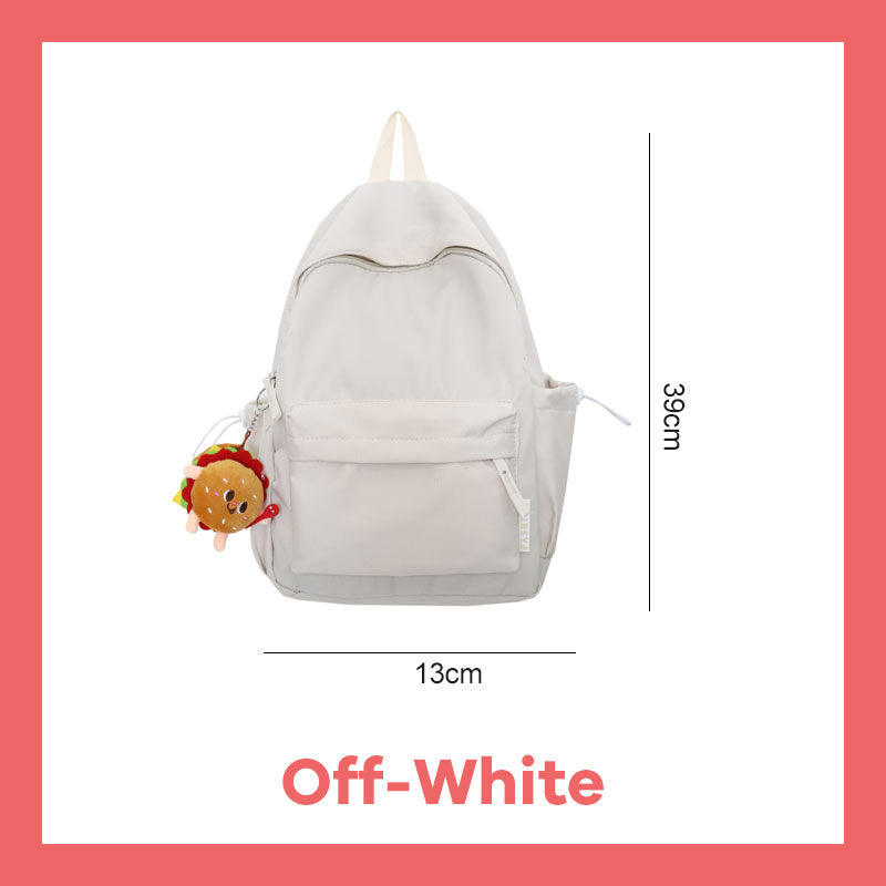 Large Capacity Simple Solid Color Backpack-Back To School & New Student Gift