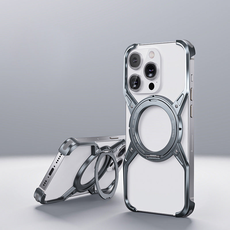 X-shaped mobile phone case rotating magnetic bracket - can be used for at least 3 years