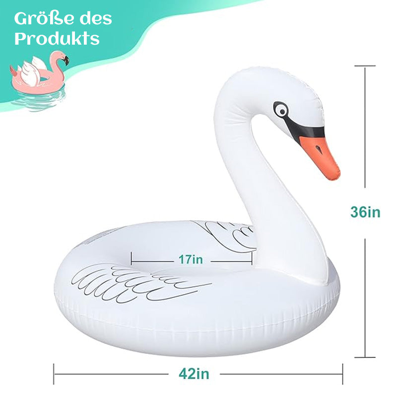 Solar-powered Swan Pool Float