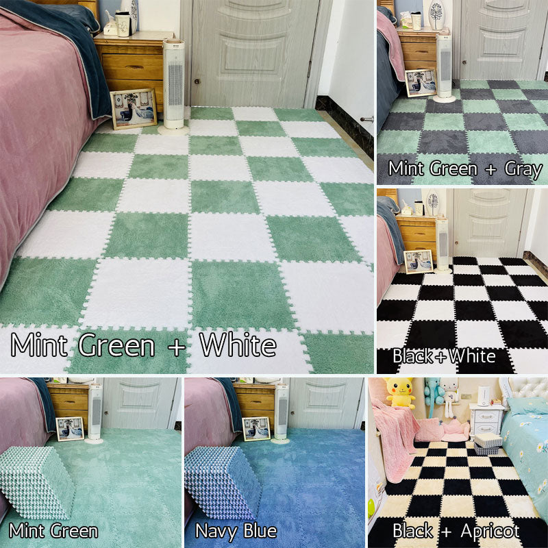 Flocking Splicing Floor Mat
