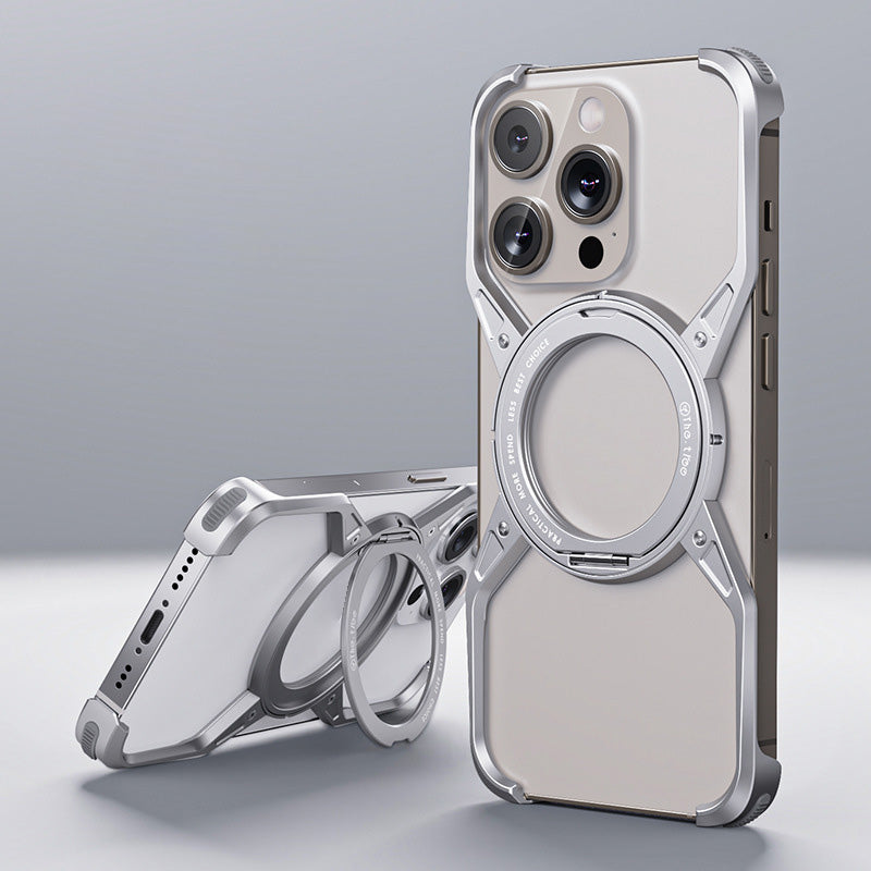 X-shaped mobile phone case rotating magnetic bracket - can be used for at least 3 years