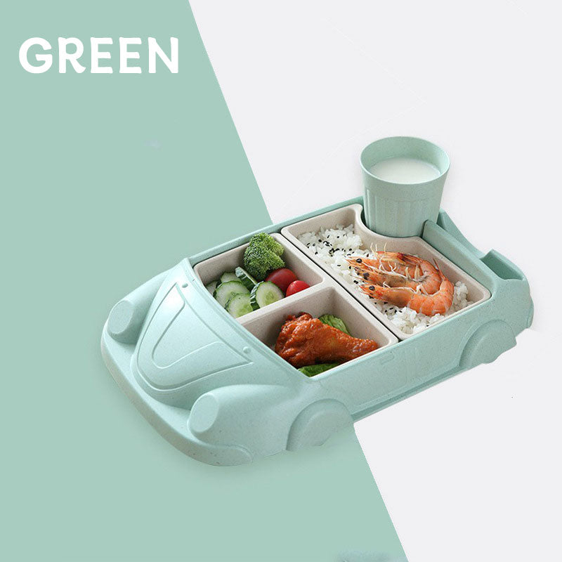 Bamboo Fiber Car Children's Dining Tray