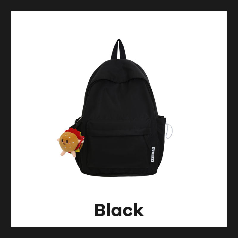 Large Capacity Simple Solid Color Backpack-Back To School & New Student Gift
