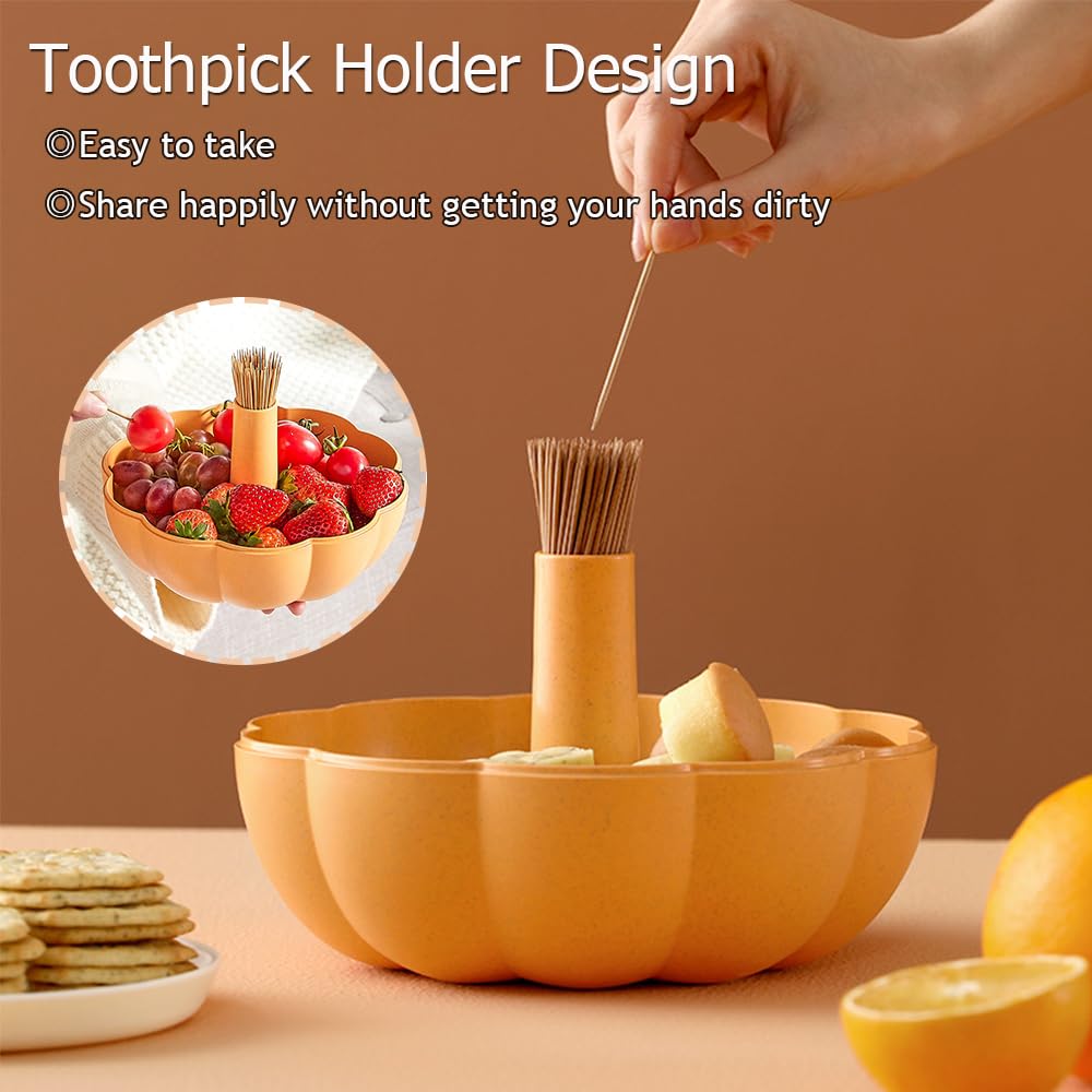 Halloween Christmas Pumpkin Decorative Fruit Plate Snack Dessert Stand