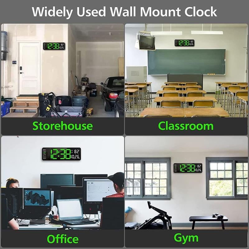π₯2024 Upgraded Digital Wall Clock Large Display