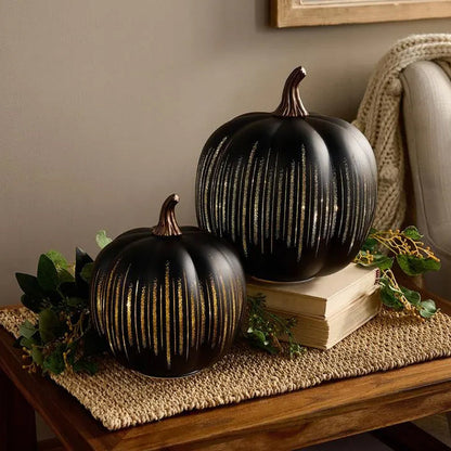 Resin Flashing Pumpkin Lantern Decoration-Halloween/Christmas Decoration
