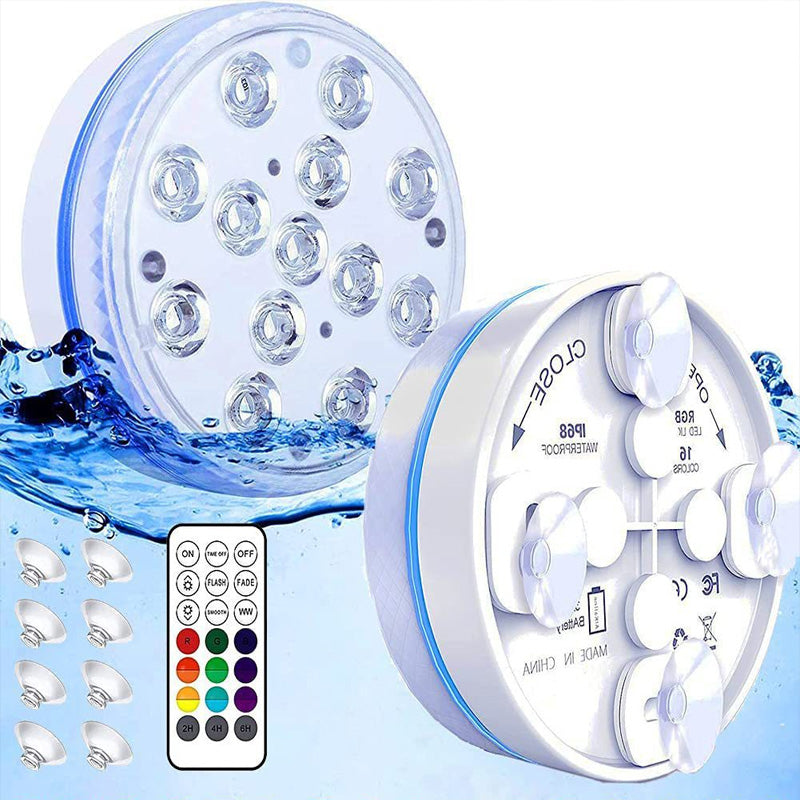 LED Remote Control Magnet Suction Cup Diving Light
