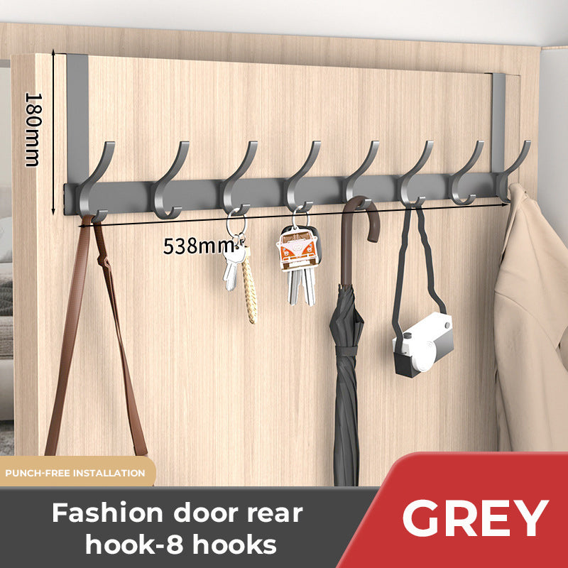 Punch-Free Door Frame Clothes Hanger Storage Rack