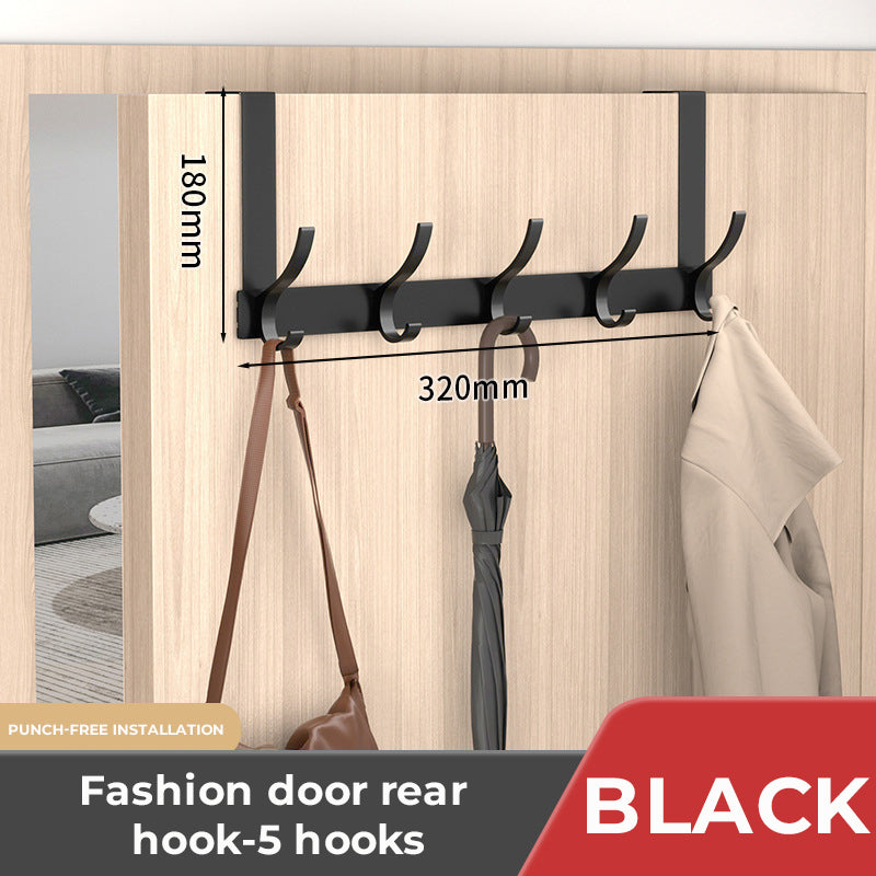 Punch-Free Door Frame Clothes Hanger Storage Rack