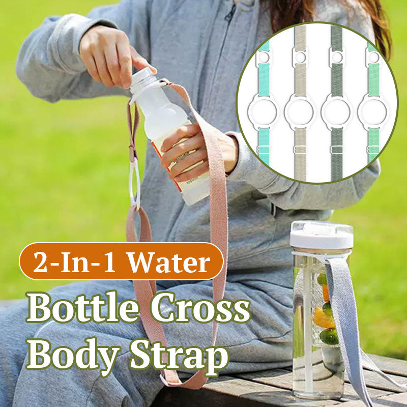 2-In-1 Water Bottle Cross-Body Strap
