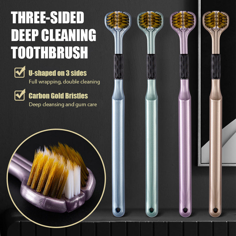 Three-Sided Deep Cleaning Toothbrush