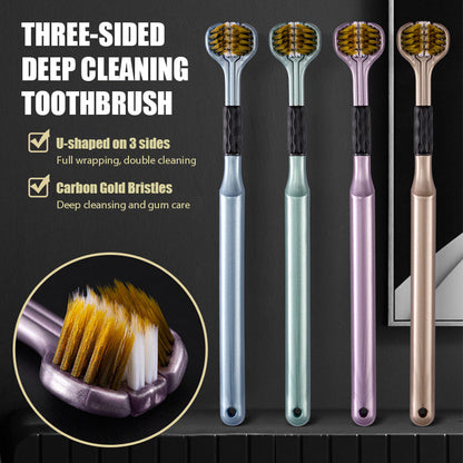 Three-Sided Deep Cleaning Toothbrush